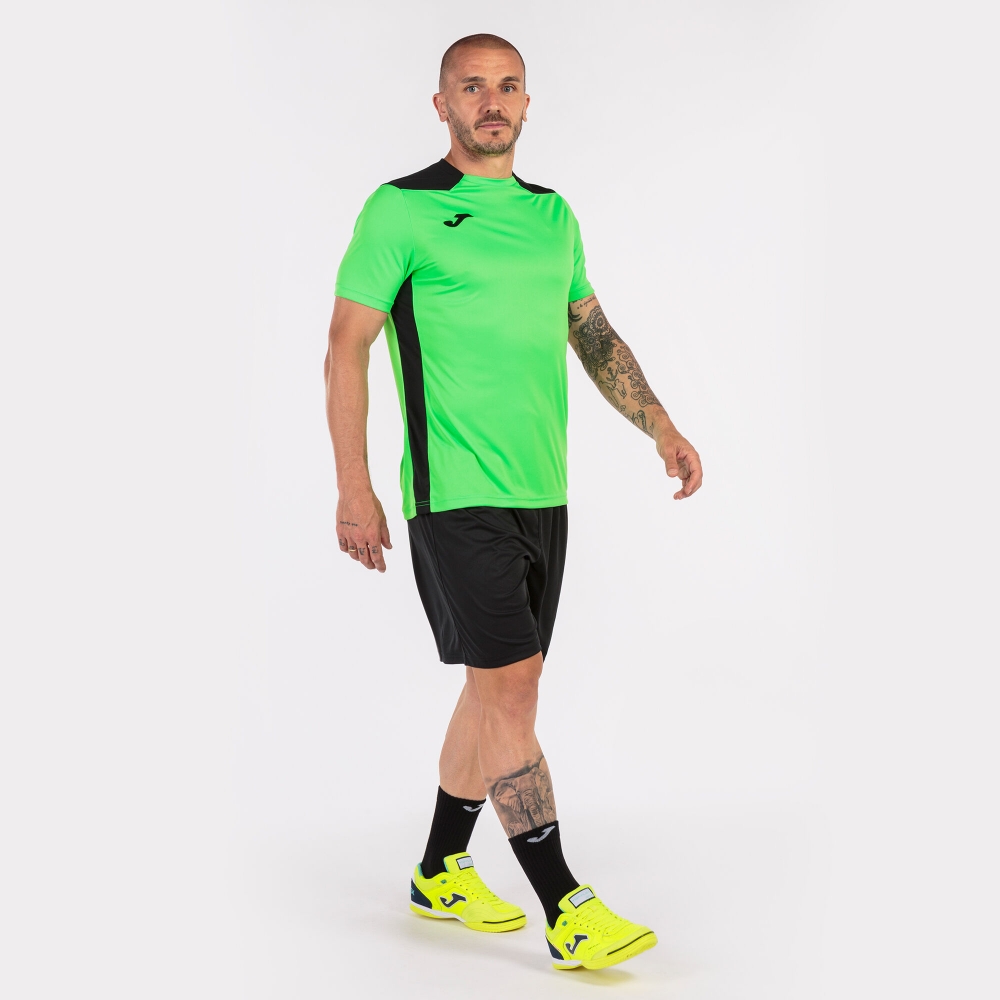 Camasa Championship Vi Maneca Scurta T- Fluor Green Black Joma