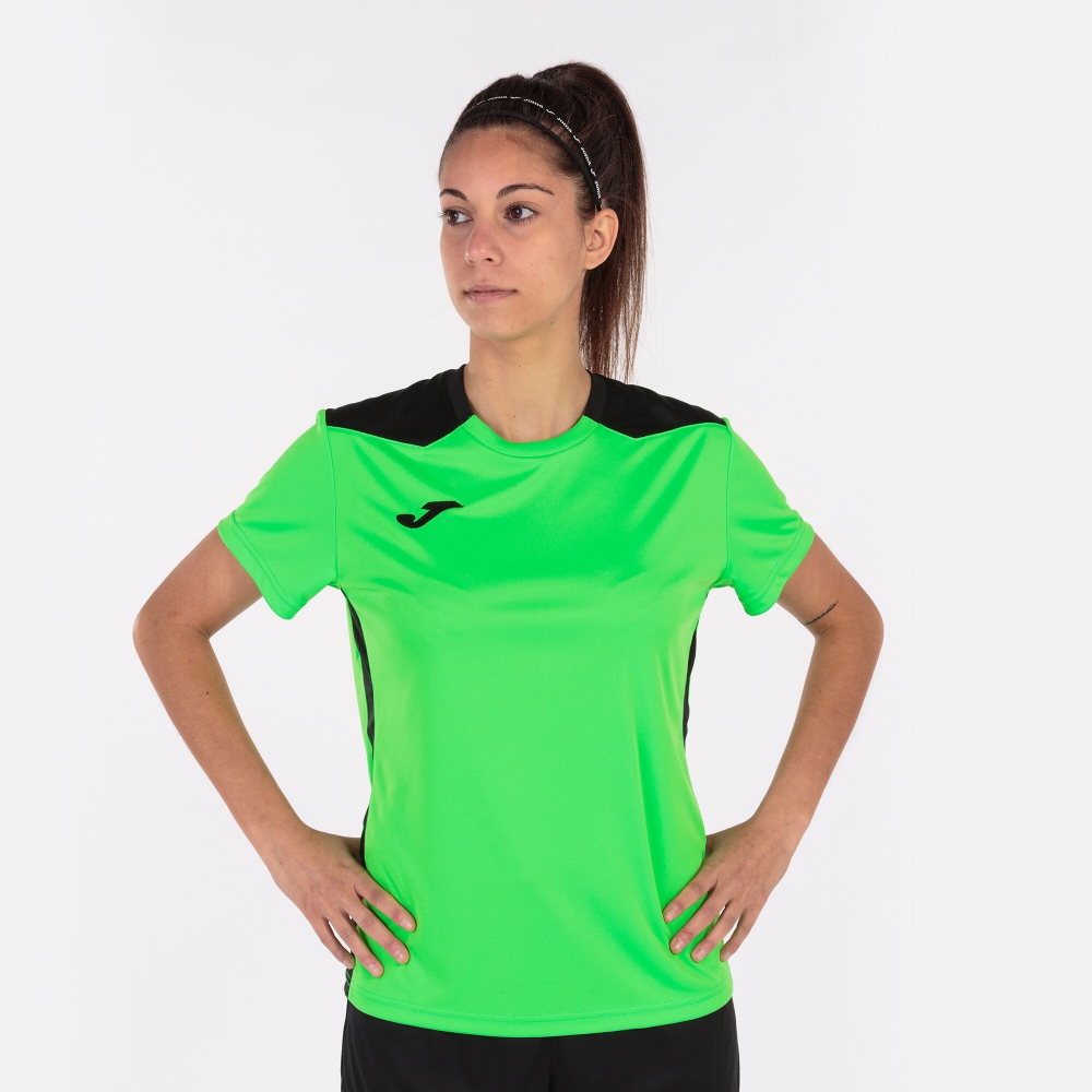 Camasa Championship Vi Maneca Scurta T- Fluor Green Black Joma