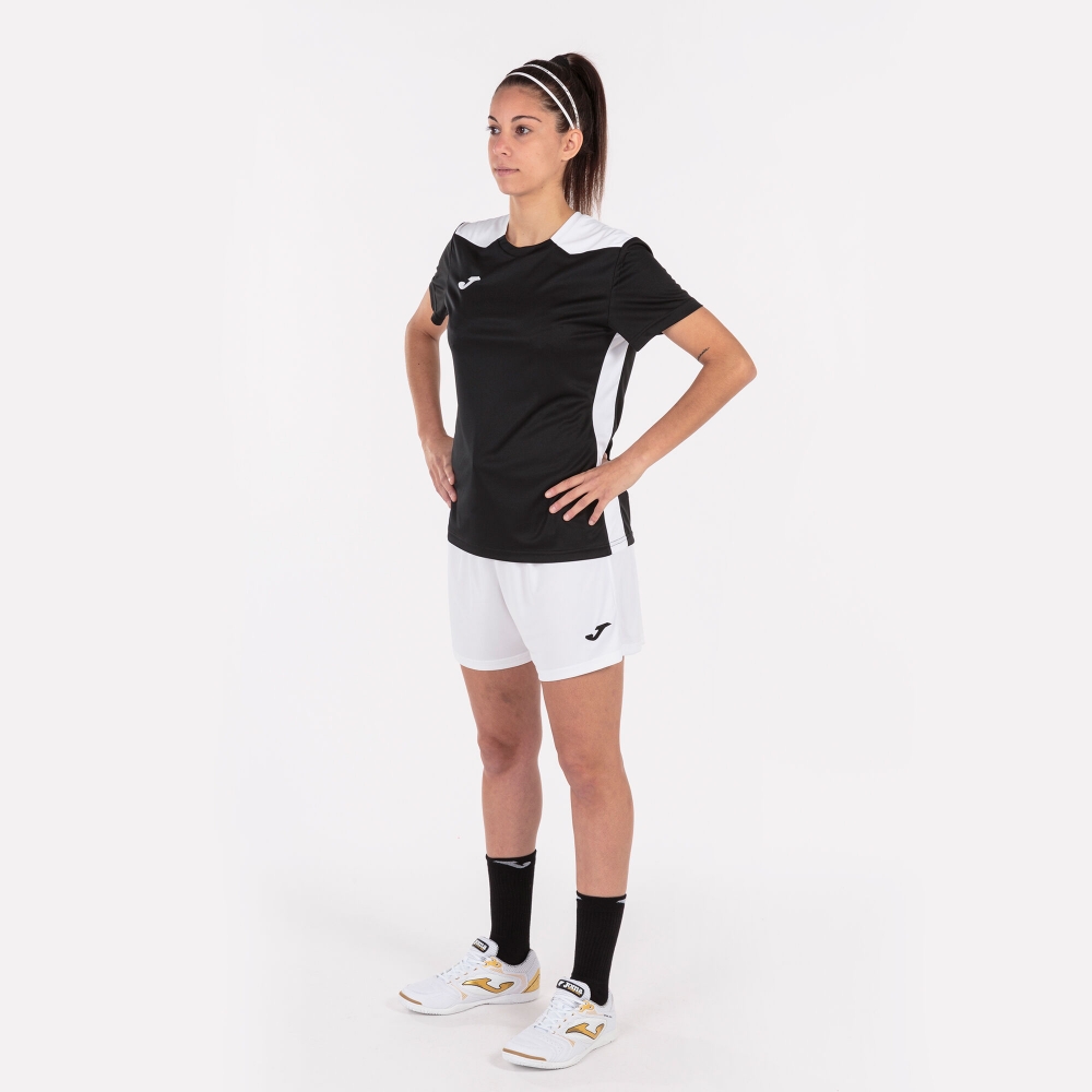 Camasa Championship Vi Maneca Scurta T- Black White Joma