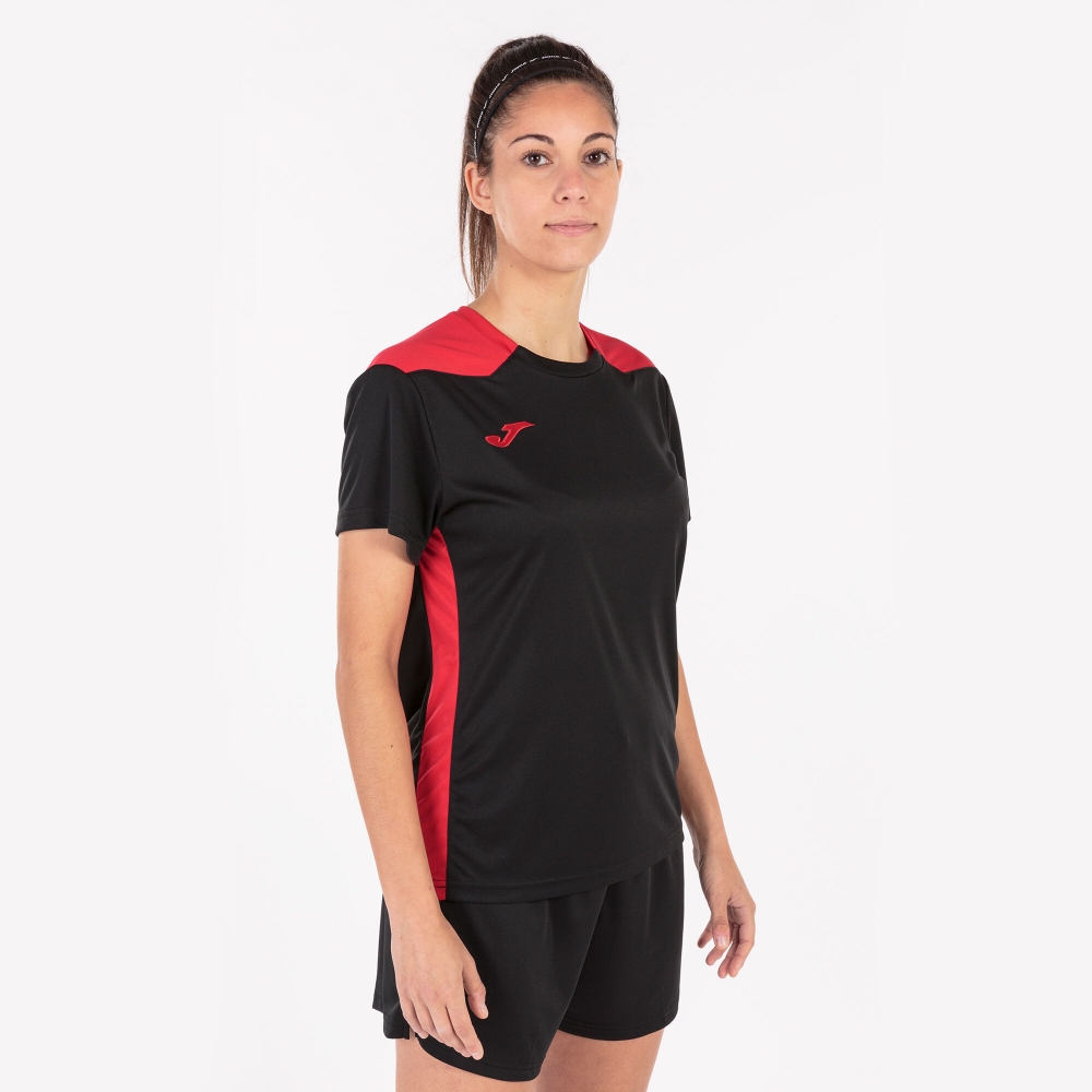 Camasa Championship Vi Maneca Scurta T- Black Red Joma