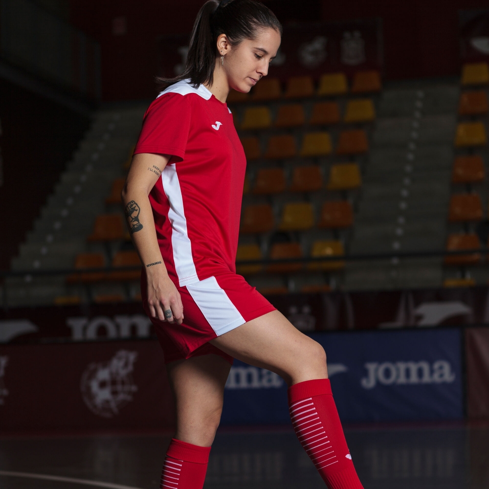 Camasa Championship Vi Maneca Scurta T- Red White Joma