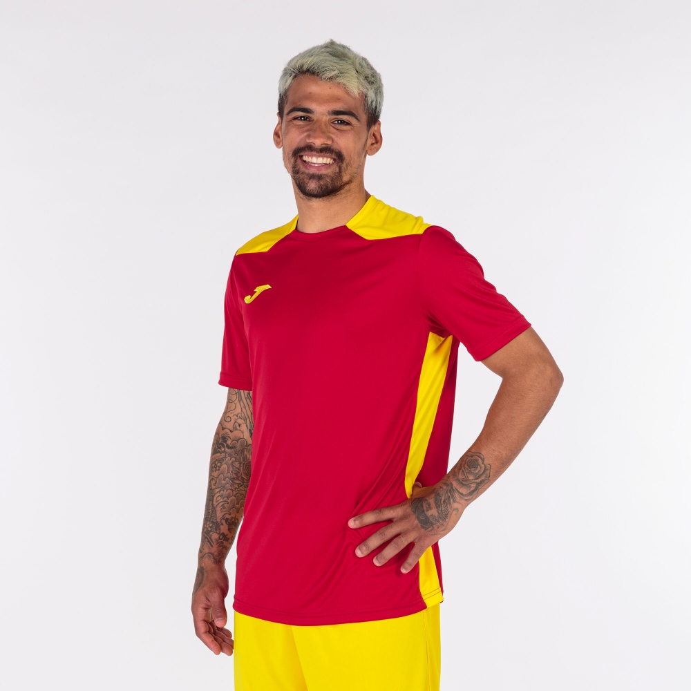 Camasa Championship Vi Maneca Scurta T- Red Yellow Joma