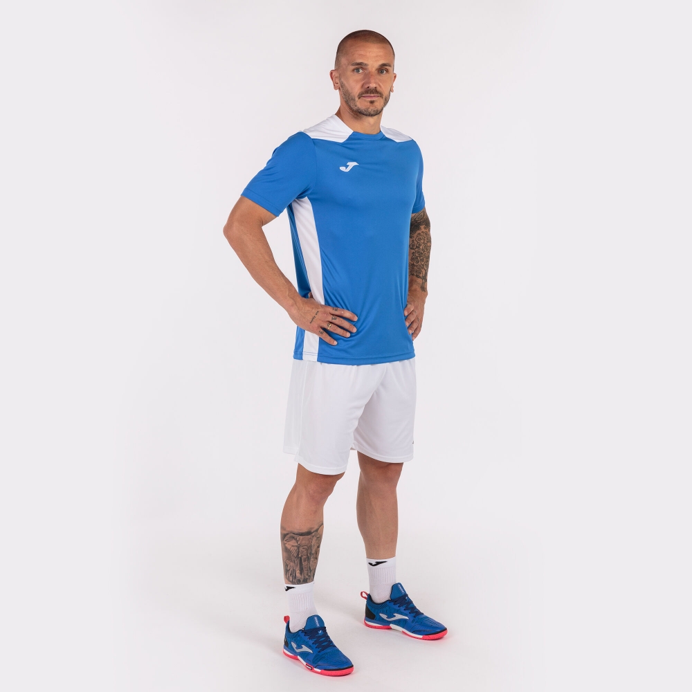 Camasa Championship Vi Maneca Scurta T- Royal White Joma