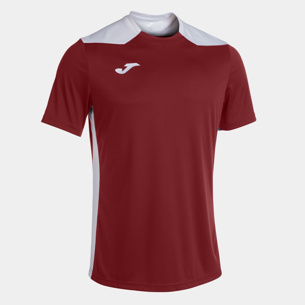 Camasa Championship Vi Maneca Scurta T- Burgundy White Joma