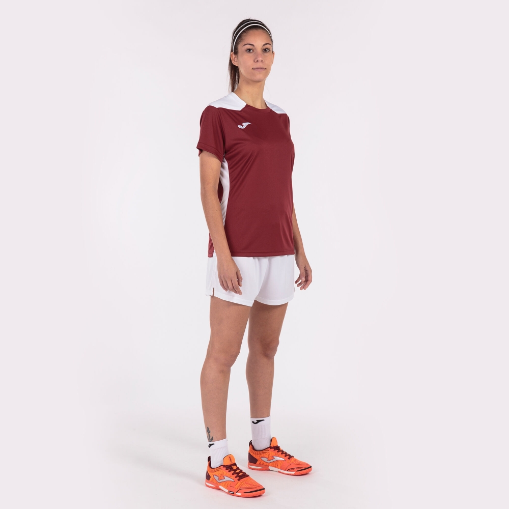 Camasa Championship Vi Maneca Scurta T- Burgundy White Joma