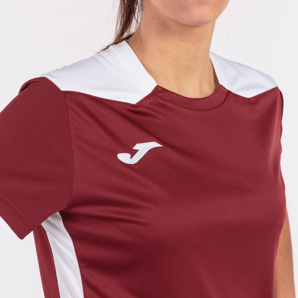 Camasa Championship Vi Maneca Scurta T- Burgundy White Joma