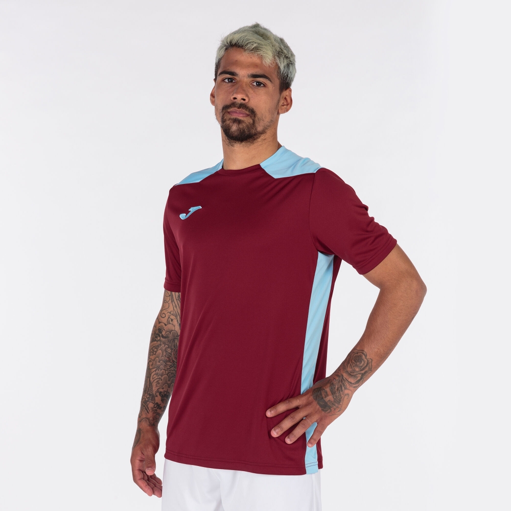 Camasa Championship Vi Maneca Scurta T- Burgundy Sky Blue Joma