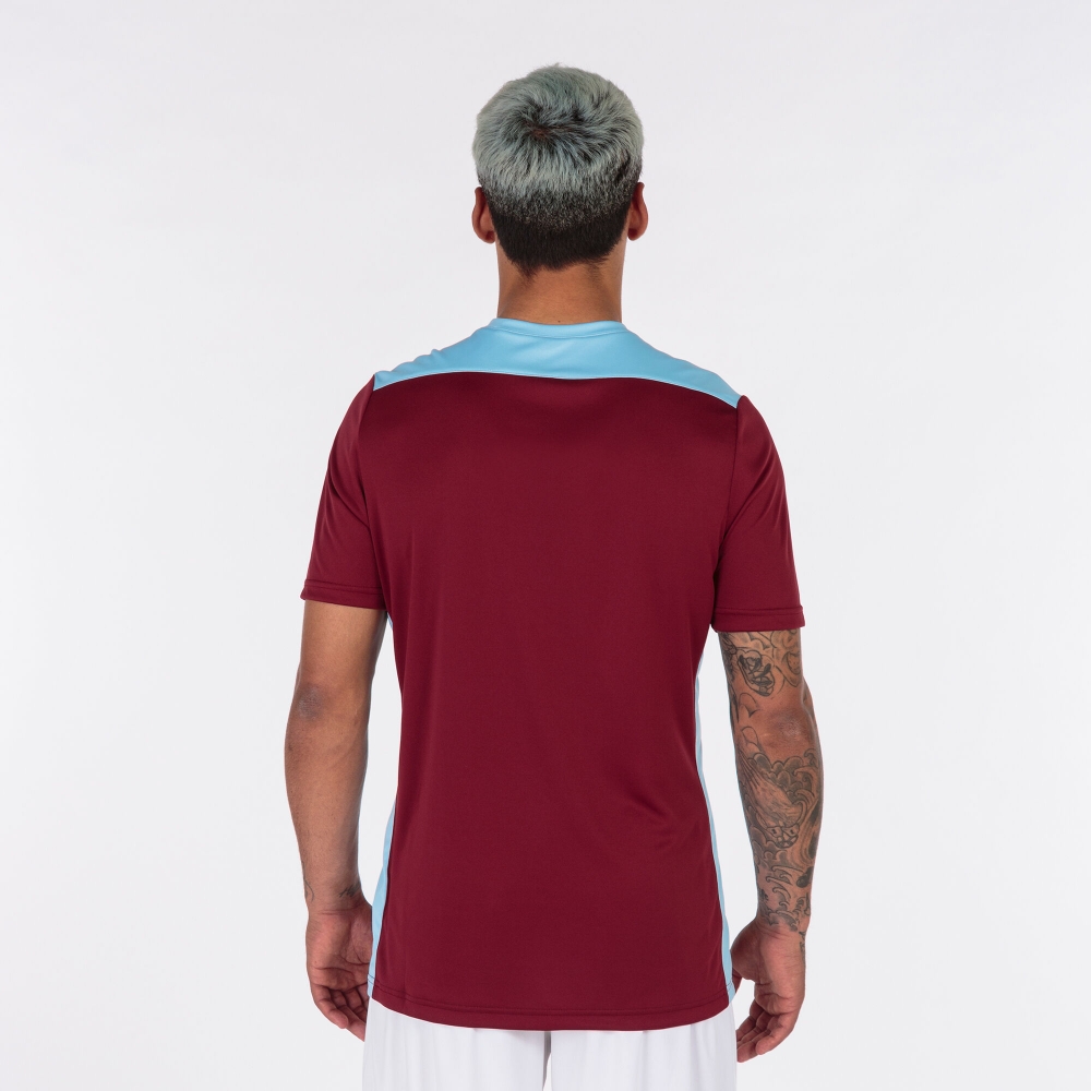 Camasa Championship Vi Maneca Scurta T- Burgundy Sky Blue Joma