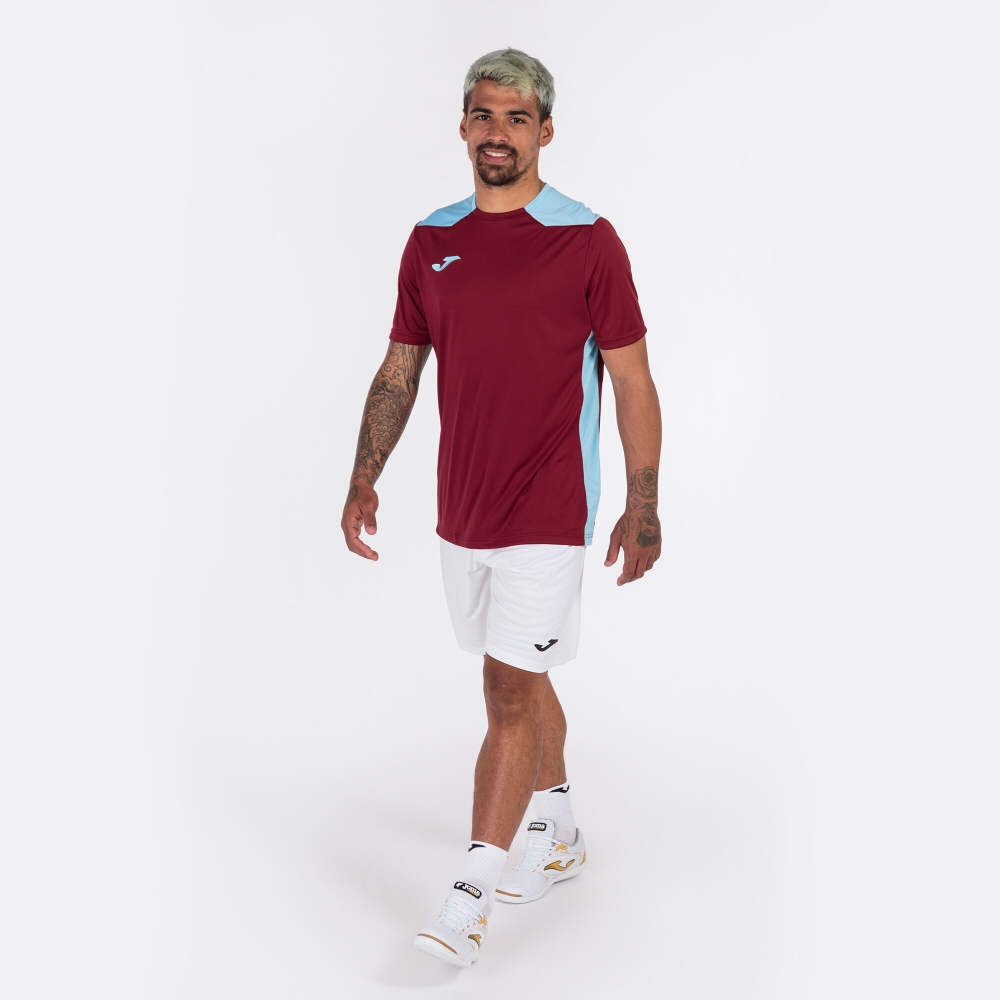 Camasa Championship Vi Maneca Scurta T- Burgundy Sky Blue Joma