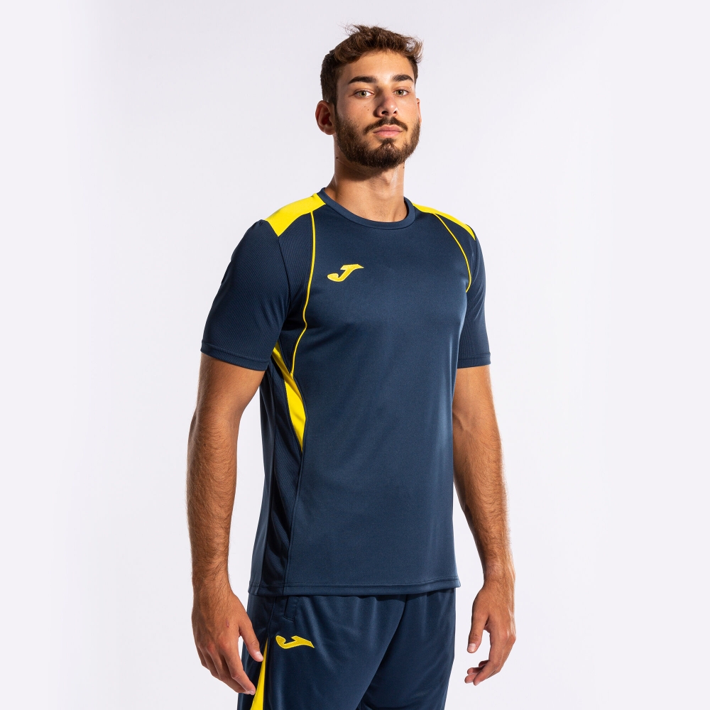 Camasa Championship Vii Maneca Scurta T- Navy Yellow Joma