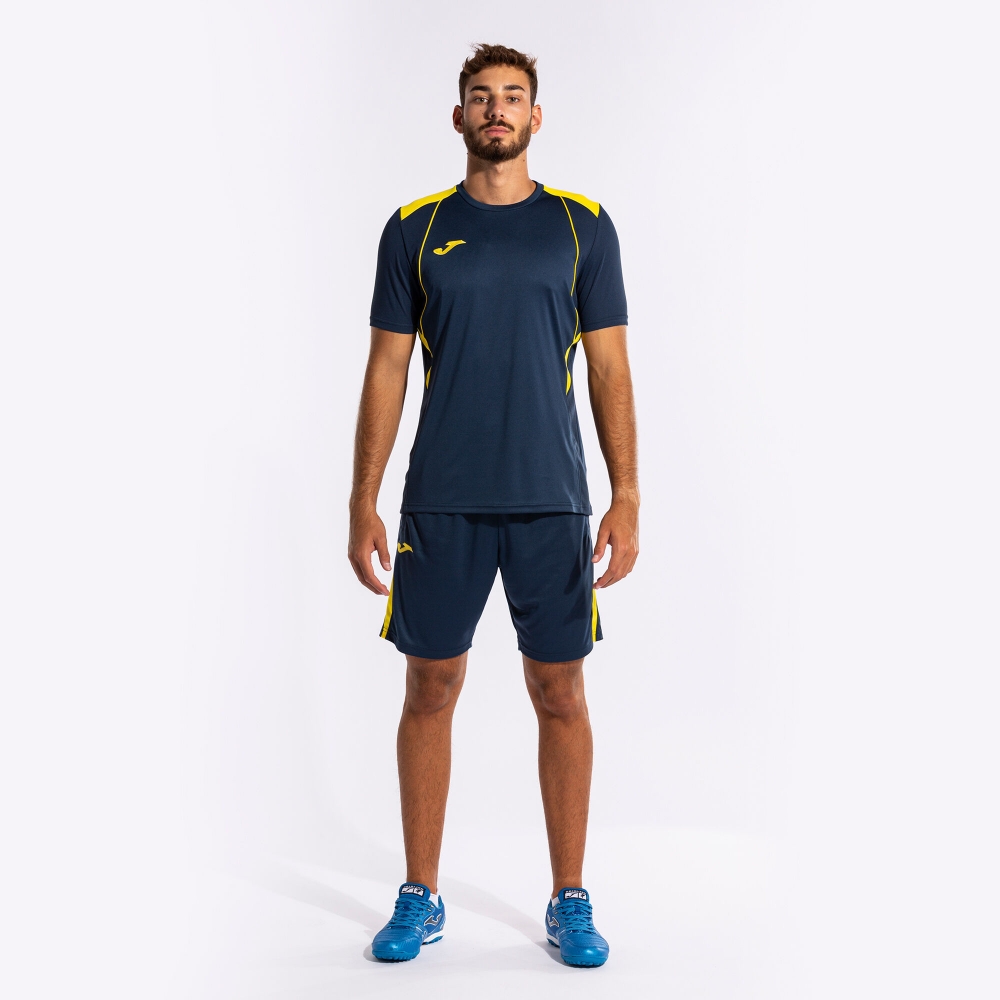 Camasa Championship Vii Maneca Scurta T- Navy Yellow Joma