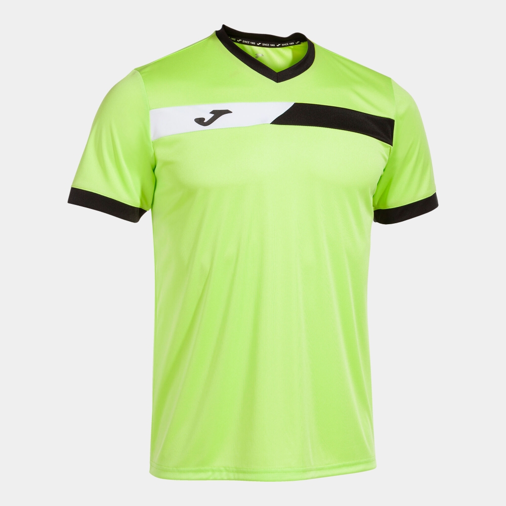 Camasa Court Maneca Scurta T- Lime Black White Joma