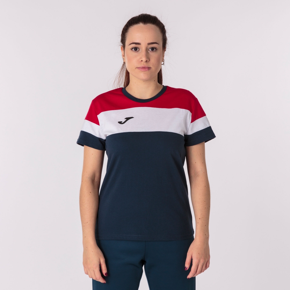 Camasa Crew Iv Cotton T- Dark Navy-red S/s Joma