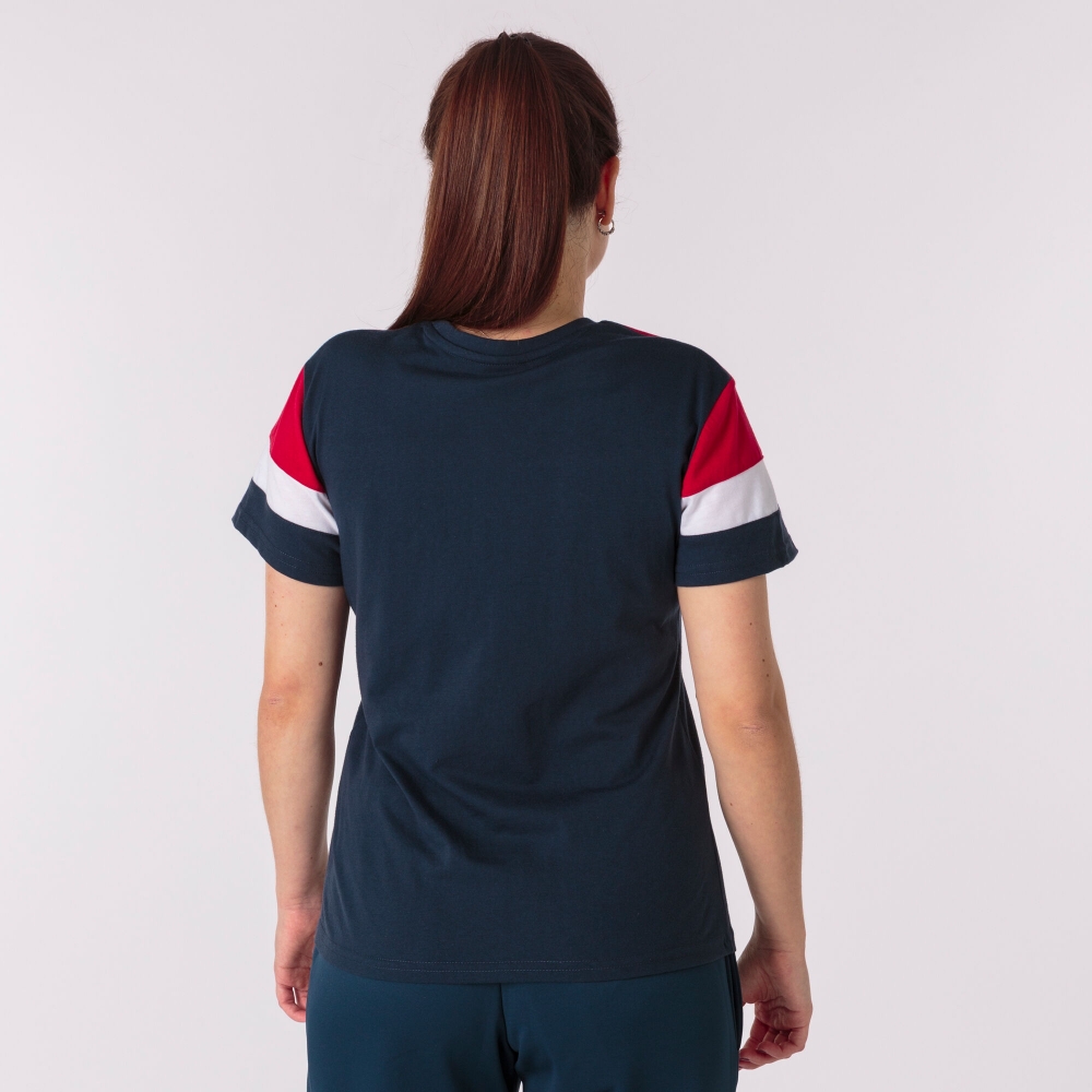 Camasa Crew Iv Cotton T- Dark Navy-red S/s Joma