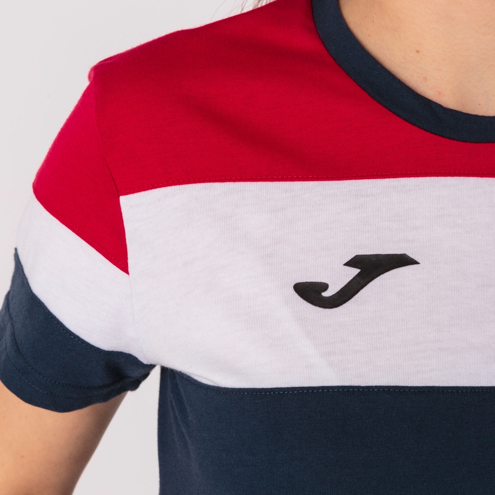 Camasa Crew Iv Cotton T- Dark Navy-red S/s Joma