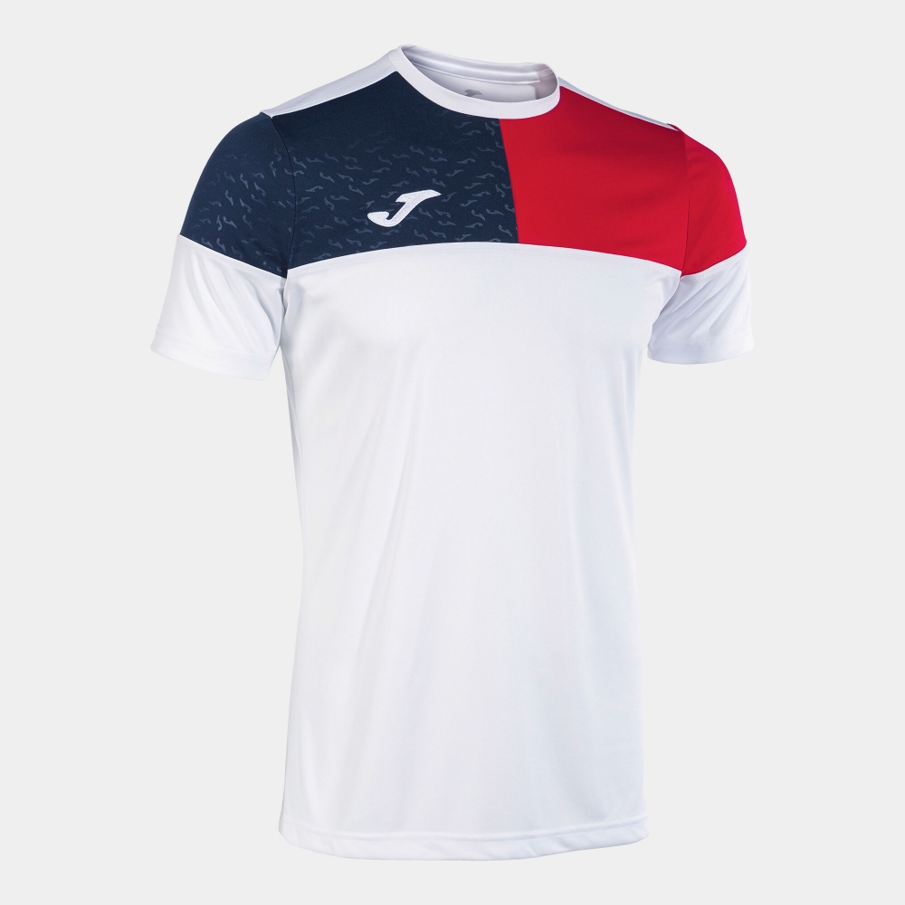 Camasa Crew V Maneca Scurta T- White Red Navy Joma