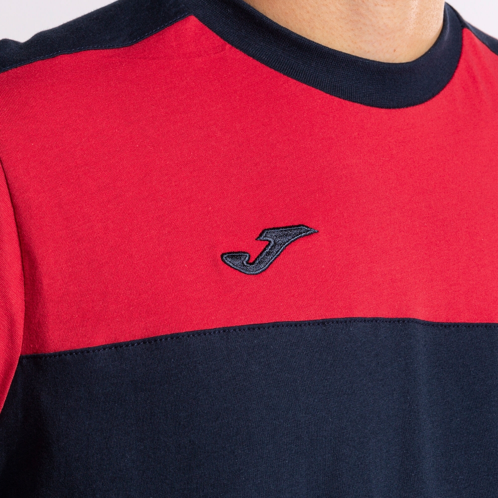 Camasa Crew V Maneca Scurta T- Navy Red Joma