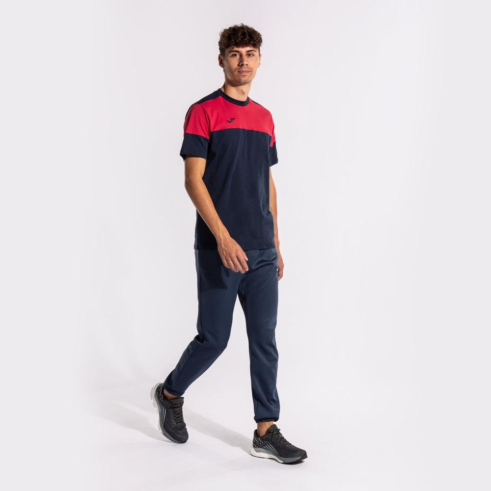 Camasa Crew V Maneca Scurta T- Navy Red Joma