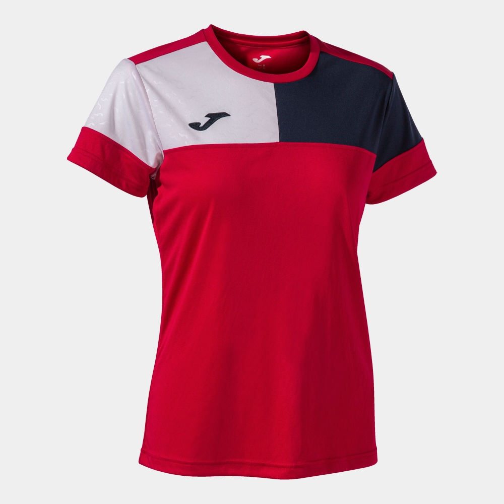 Camasa Crew V Maneca Scurta T- Red Navy White Joma