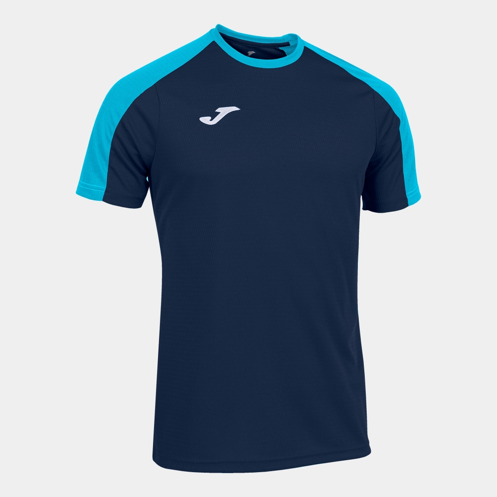 Camasa Eco Championship Maneca Scurta T- Navy Fluor Turquoise Joma