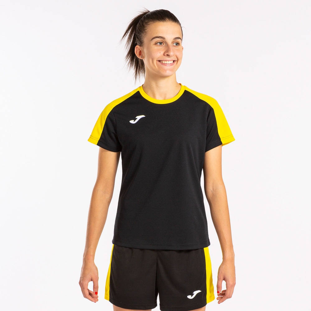 Camasa Eco Championship Maneca Scurta T- Black Yellow Joma