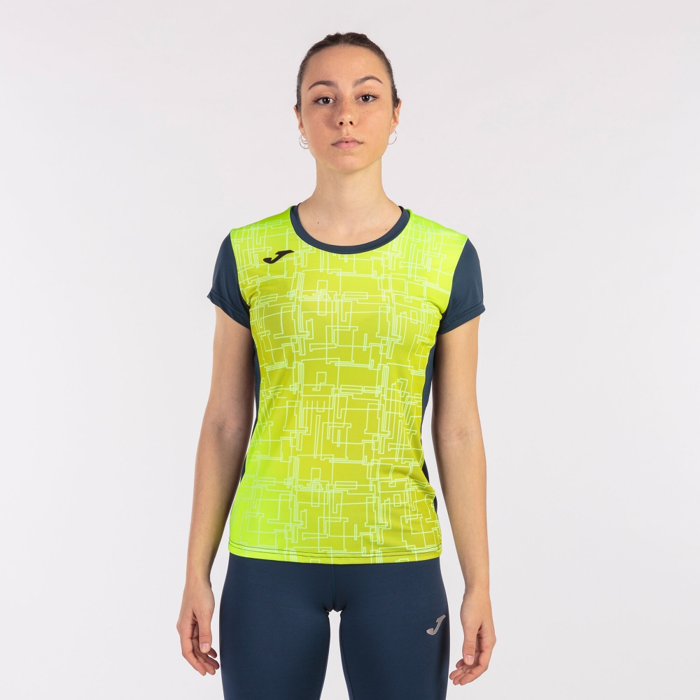 Camasa Elite Viii Maneca Scurta T- Navy Fluor Yellow Joma