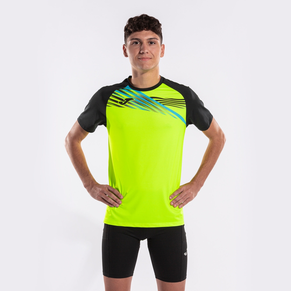 Camasa Elite X Maneca Scurta T- Fluor Yellow Black Joma