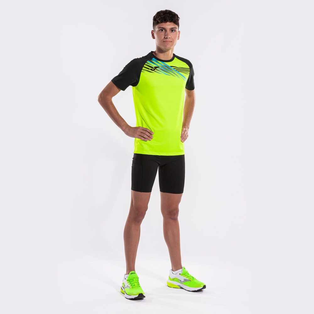 Camasa Elite X Maneca Scurta T- Fluor Yellow Black Joma