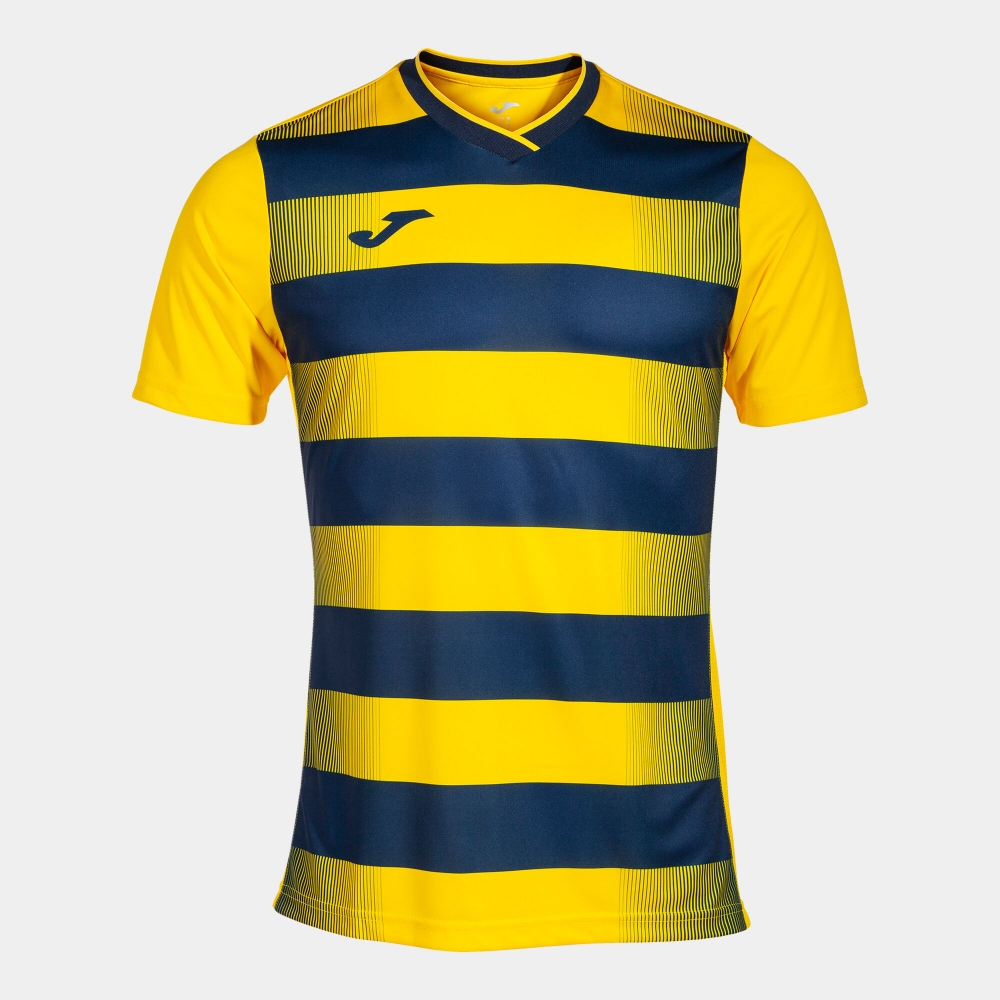 Camasa Europa V Maneca Scurta T- Yellow Navy Joma