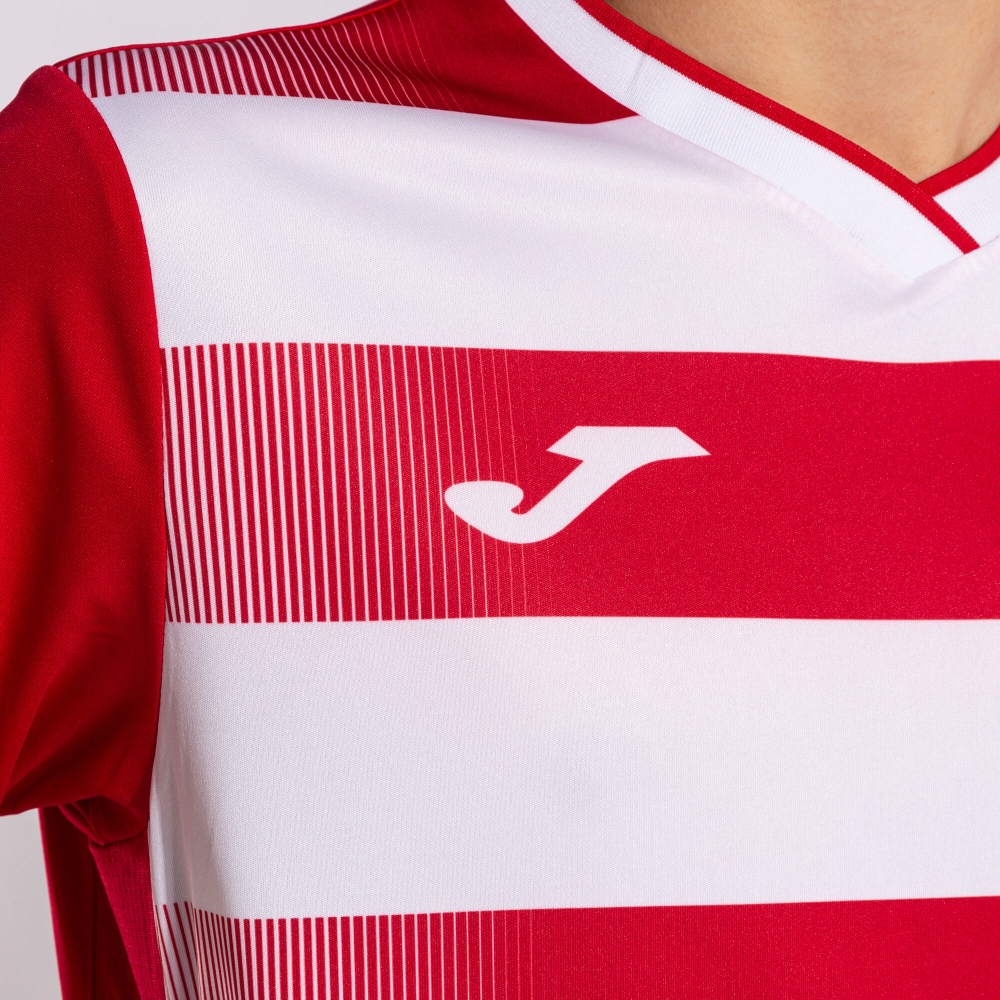 Camasa Europa V Maneca Scurta T- Red White Joma