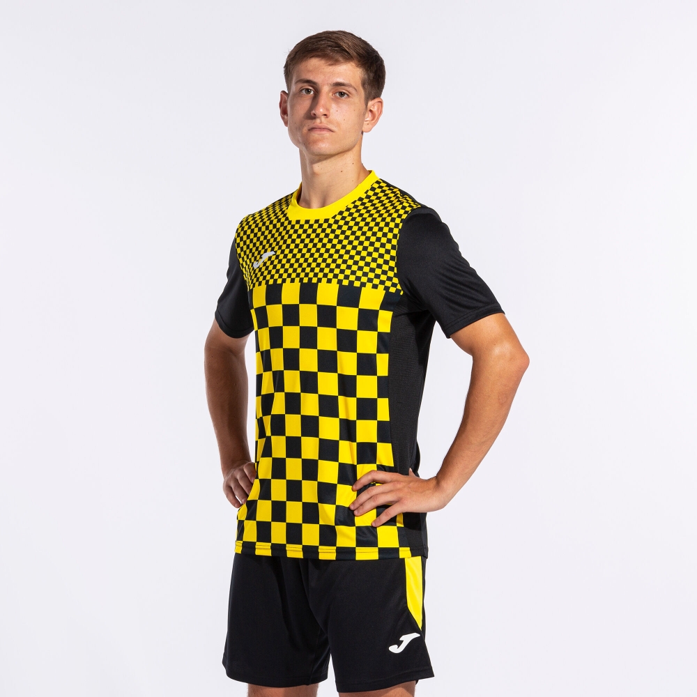 Camasa Flag Iii Maneca Scurta T- Black Yellow Joma