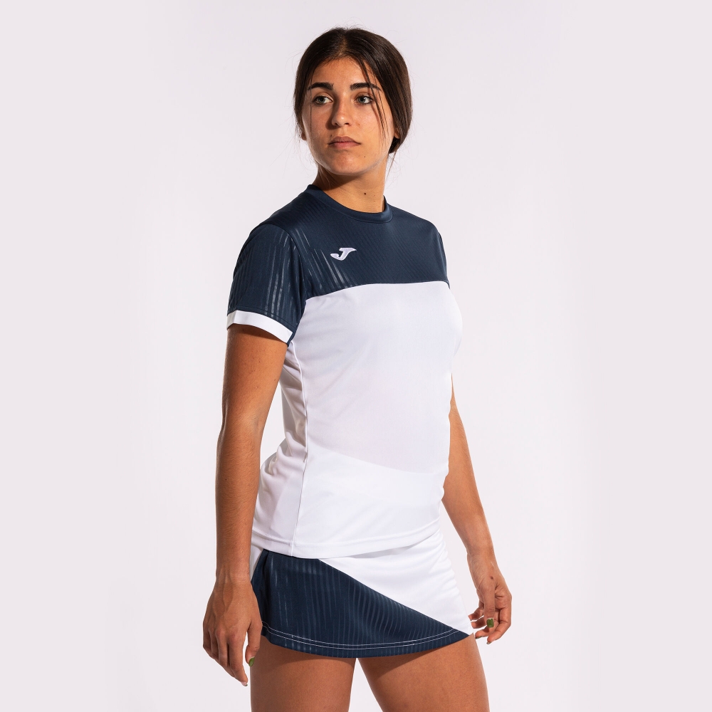 Camasa Montreal Maneca Scurta T- White Navy Joma