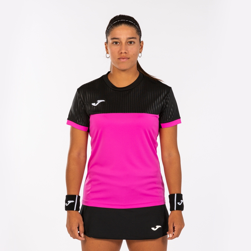 Camasa Montreal Maneca Scurta T- Fluor Pink Black Joma