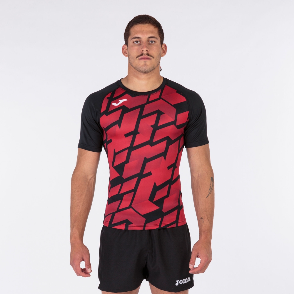 Camasa Myskin Iii Maneca Scurta T- Black Red Joma