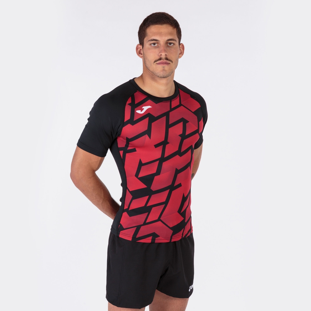 Camasa Myskin Iii Maneca Scurta T- Black Red Joma