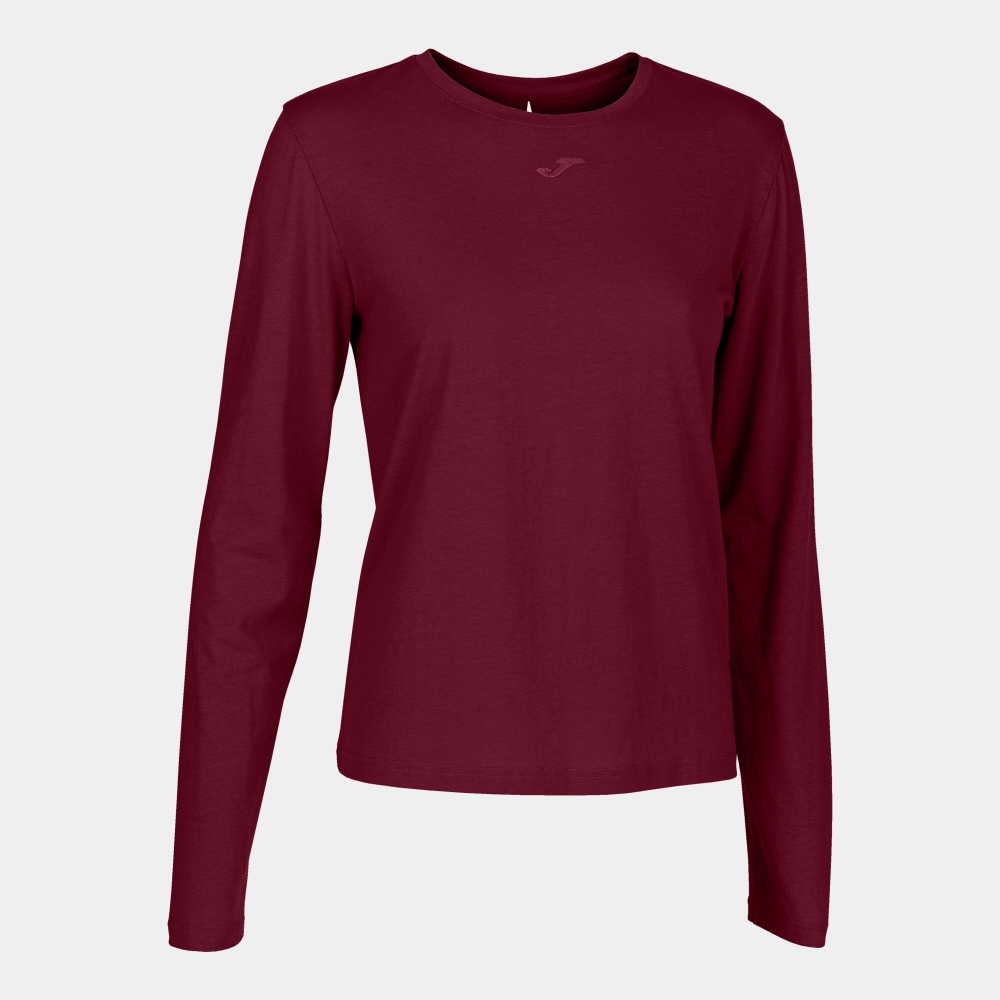 Camasa Organic Maneca Lunga T- Burgundy Joma