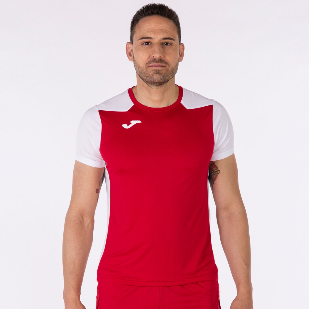 Camasa Record Ii Maneca Scurta T- Red White Joma