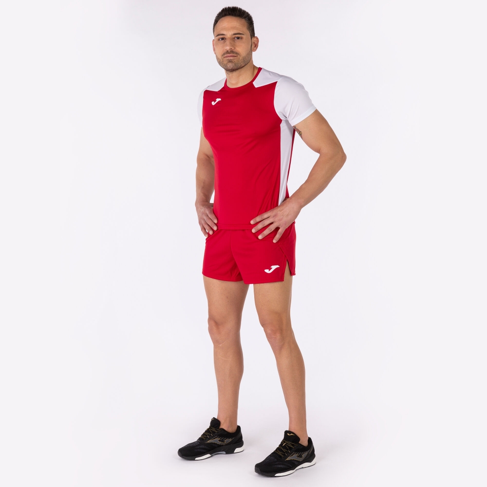 Camasa Record Ii Maneca Scurta T- Red White Joma