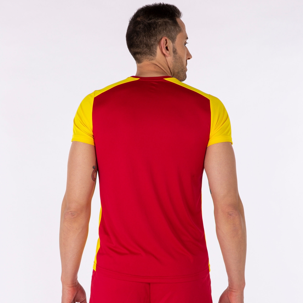 Camasa Record Ii Maneca Scurta T- Red Yellow Joma