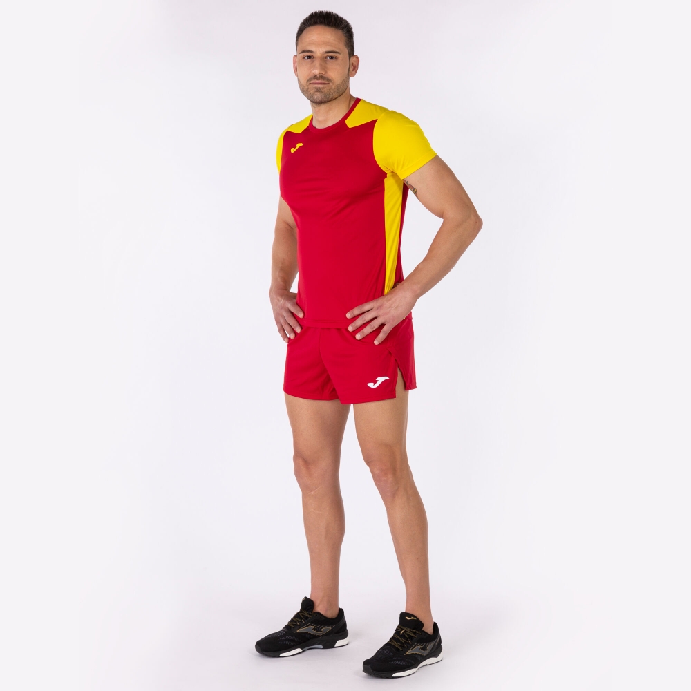 Camasa Record Ii Maneca Scurta T- Red Yellow Joma