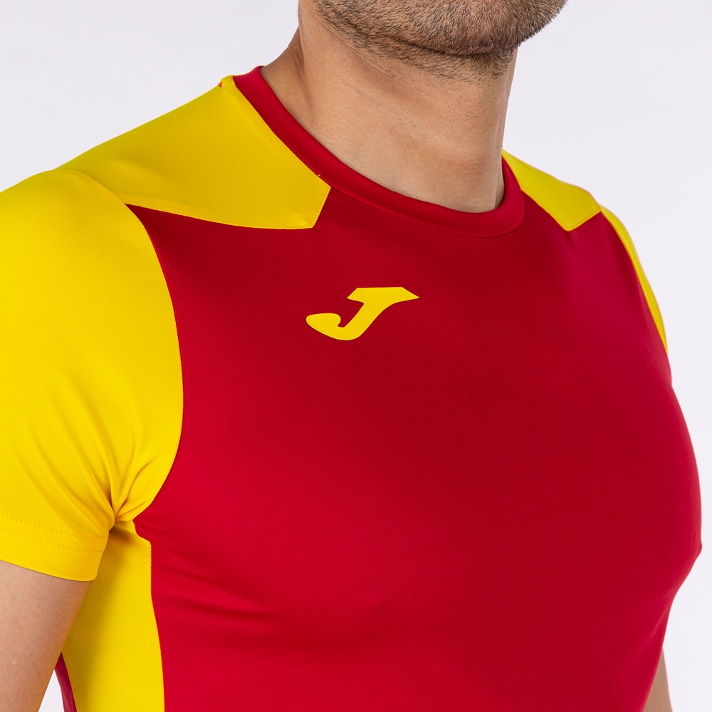 Camasa Record Ii Maneca Scurta T- Red Yellow Joma