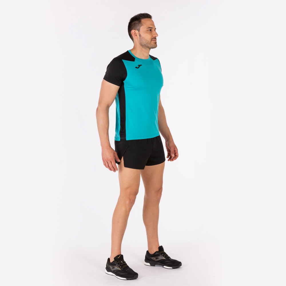 Camasa Record Ii Maneca Scurta T- Turquoise Black Joma