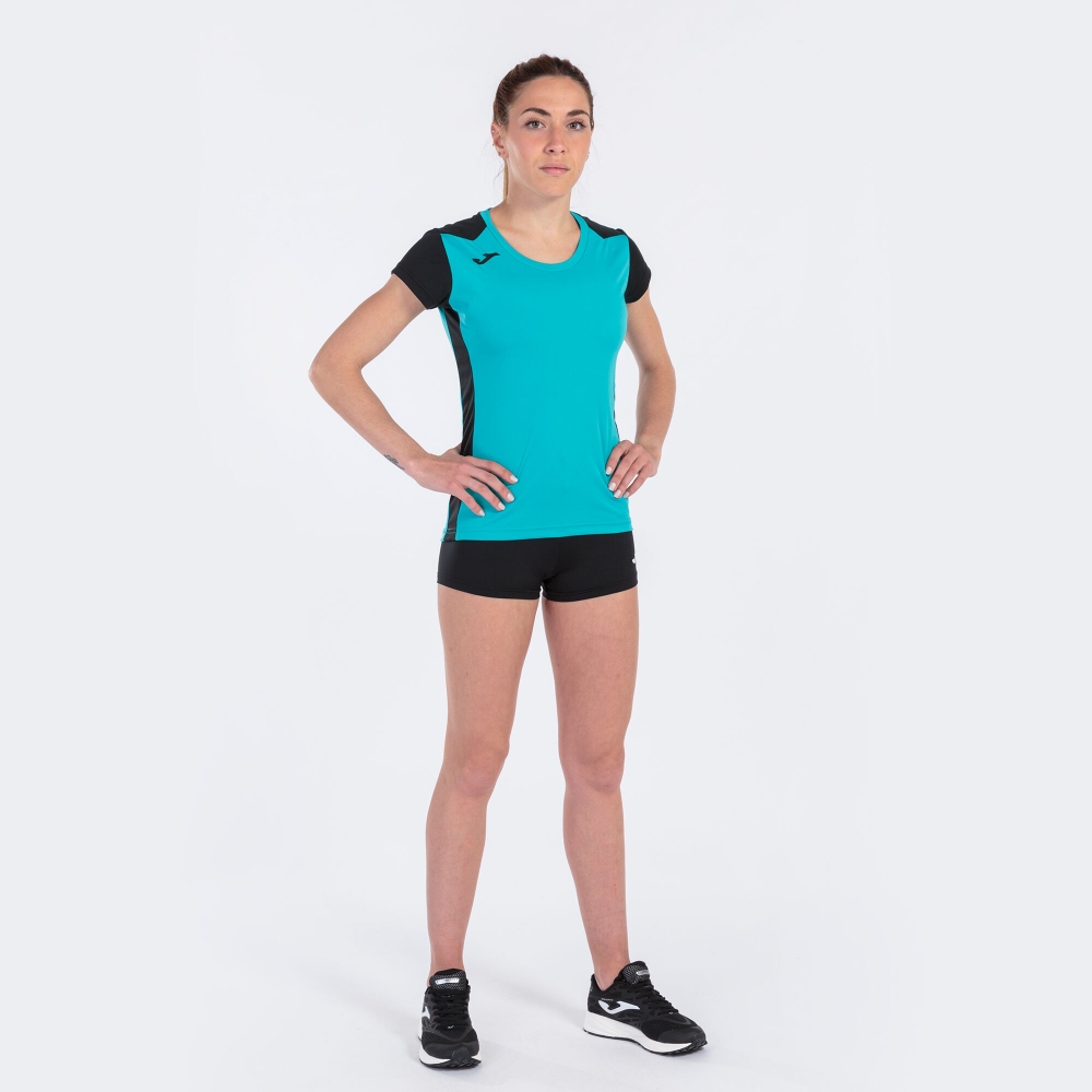 Camasa Record Ii Maneca Scurta T- Turquoise Black Joma