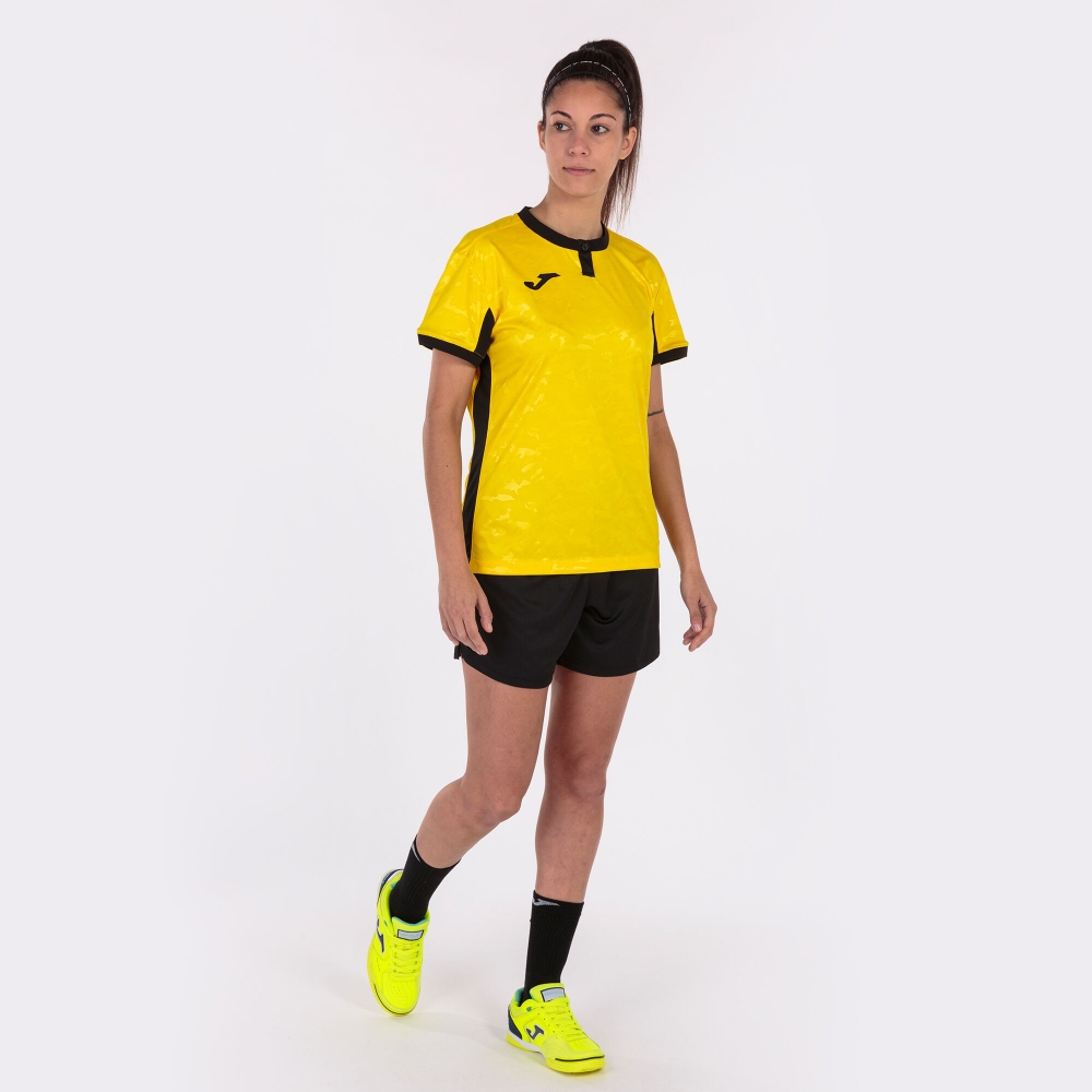 Camasa Toletum Ii T- Yellow-black S/s Joma