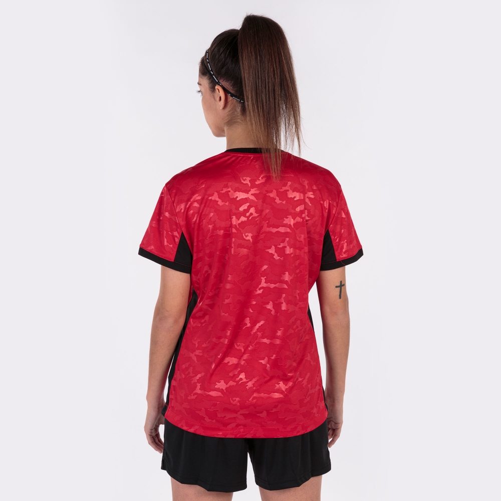 Camasa Toletum Ii T- Red-black S/s Joma