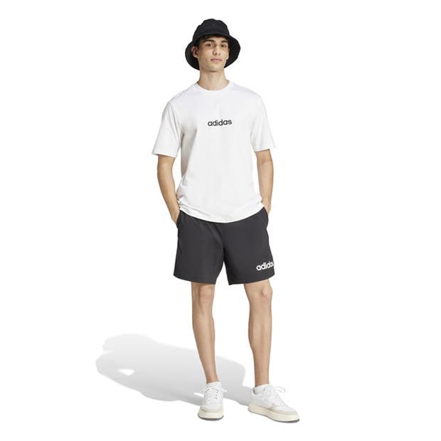 Camasa adidas Essentials Single Jersey Linear Embroidered Logo T- barbat