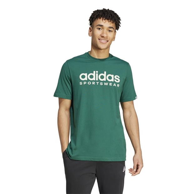 Camasa adidas Essentials Single Jersey Linear Embroidered Logo T- barbat