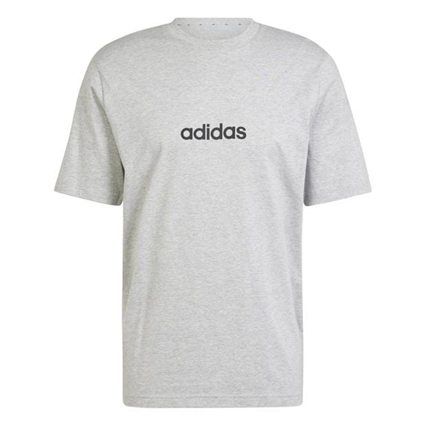 Camasa adidas Essentials Single Jersey Linear Embroidered Logo T- barbat