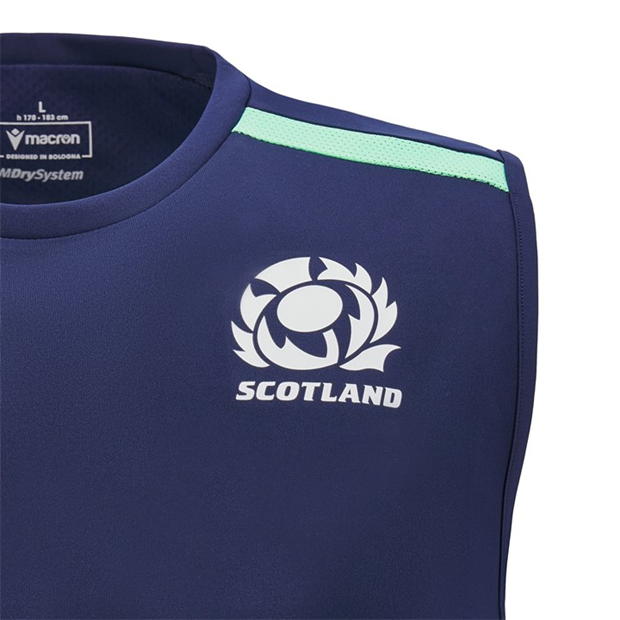 Camasa Macron Scotland Rugby Union Poly T- 2024 adulti