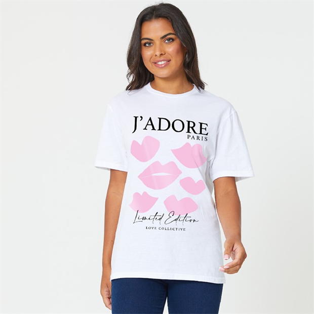 Tricou Be You JAdore Lip Slogan SS